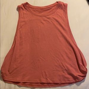 Lululemon pink crop top